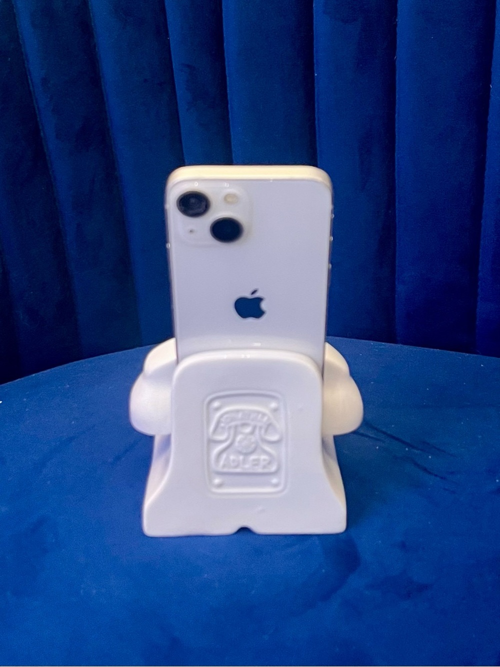 Jonathan Adler Glossy White Ceramic Retro Phone Docking & Charging Station - Picture 4 of 11